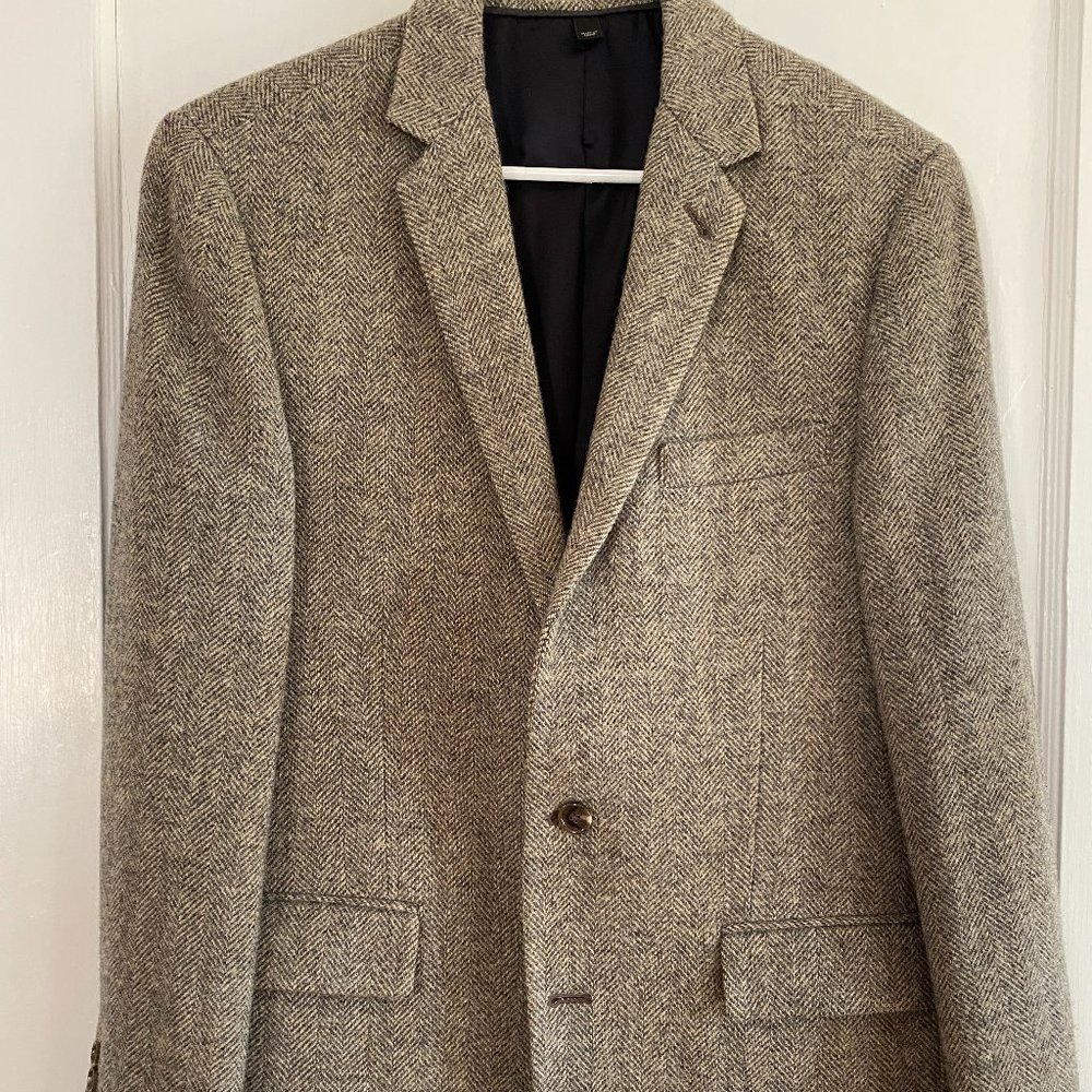 J. Crew Tan Tweed Jacket, size 40
